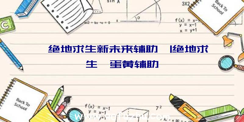 「绝地求生新未来辅助」|绝地求生【蛋黄辅助】